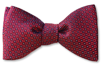 Cranberry Wine Bow Tie