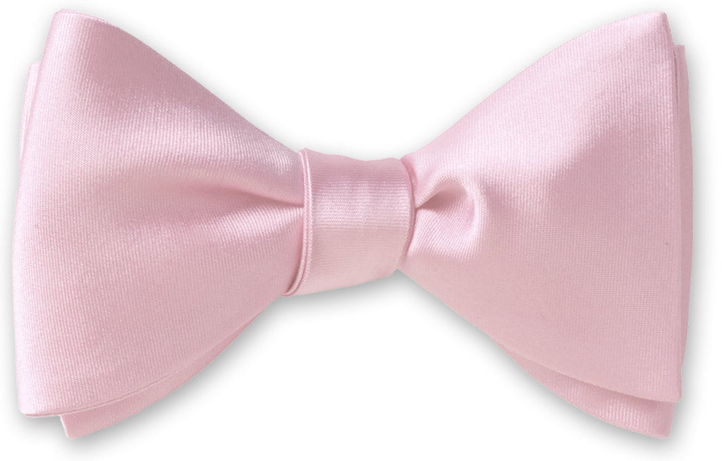 Satin Pre-Tied Bow, Hot Pink, 12 pieces-PTBOW-SAT-HP