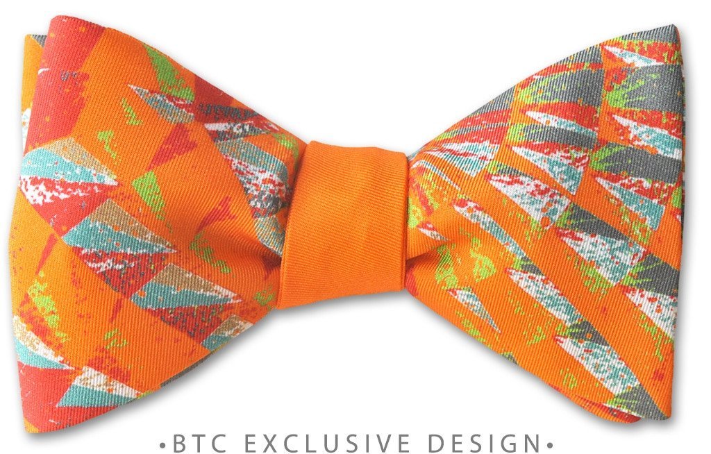 Orange Bow Tie | American Made Bow Ties | Yeats Bow Tie